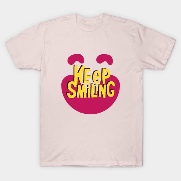 Similing Smile T-Shirt by Camellia